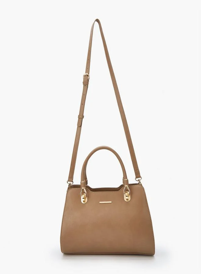 فلورا بيلا من شو إكسبرس Solid Tote Bag with Double Handle and Zip Closure