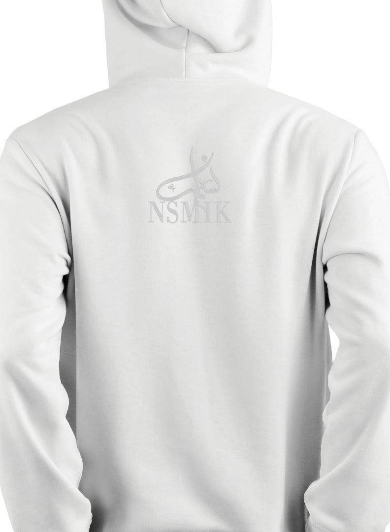  نسمعك سويت شيرت فضفاض مريح مع شعار مطروز - Image 2