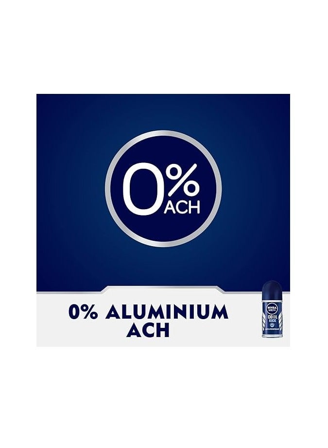 Nivea Pack Of 6 Nivea Roll On Men 50ml Cool Kick - Image 3