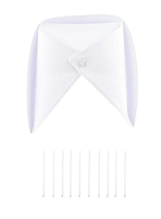 Miokun 1/2 Pack White Nurse Hat Headband Nurse Cap Costume and 10 Pins for Nursing School Graduation Party Supplies (1) - Image 1