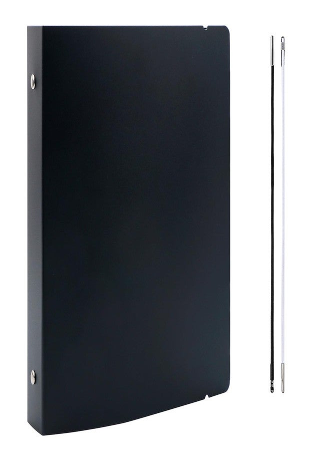 BAOFALI A5 6 Ring Binder Cover Clean Transparent Soft PVC for Refillable Notebook Shell withMatte surfaceforStamp & Die Storage (Black) - Image 1