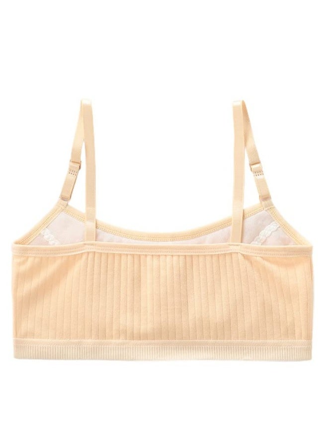 Girls Bra, Girls' Lined Training Bra Cotton Cami Adjustable Straps for 9-14 Years, Mix 6 Colors, Cotton Bra with Pads Shorts Tank Tops Bralette Girls Sports Bras Sleep Bra Everyday Bra( 6Pack) - Image 5