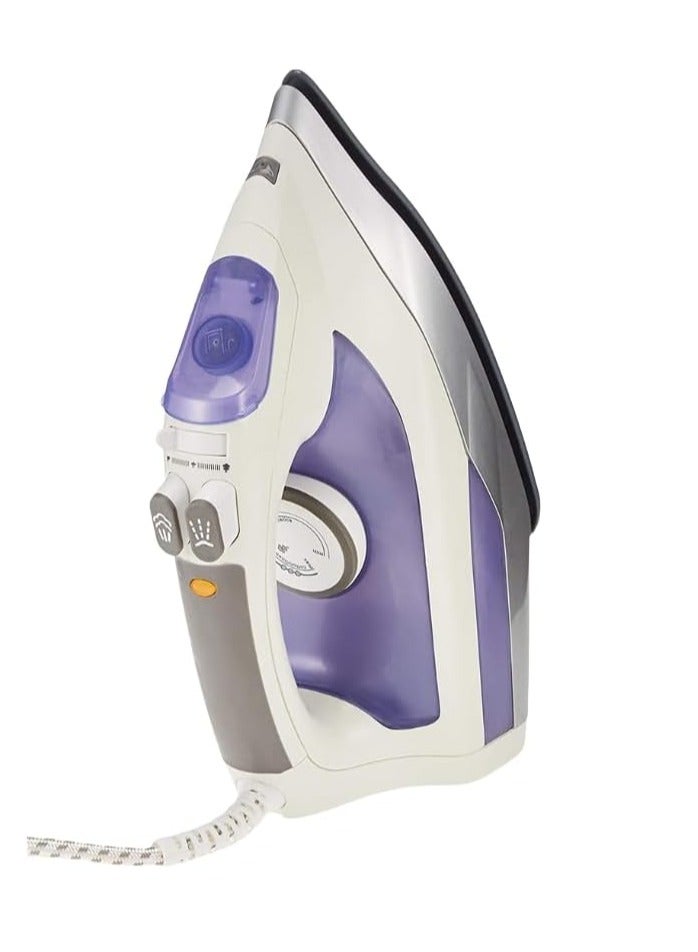 ميباشي مكواة بخار سيراميك متقدمة من MEBASHI - 300 مل، أرجواني (ME-SIR5008) (2000 واط) - Image 1