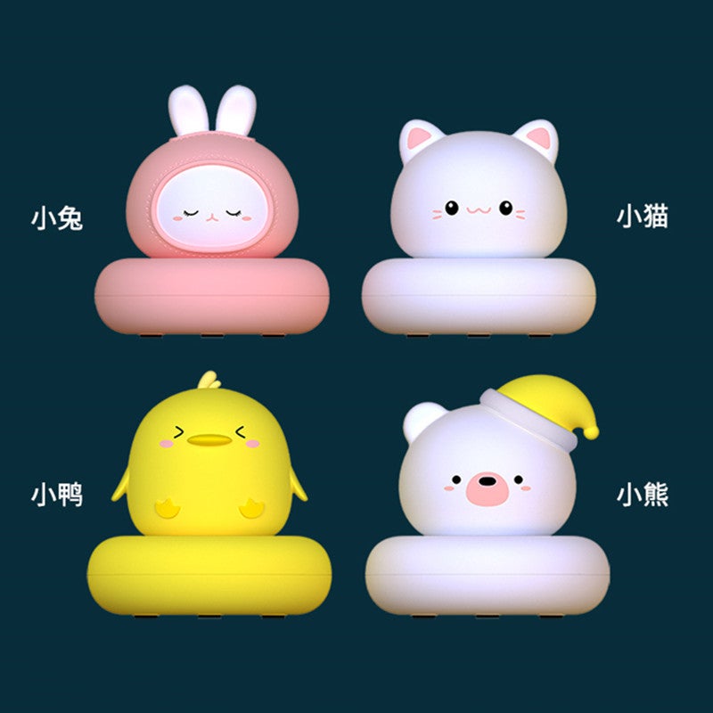 Cute Pet Sleeping Night Light Kidsren'S Bedroom Usb Charging Pat Sensor Light Led Cartoon Baby Feeding Bedside Lamp - Image 5