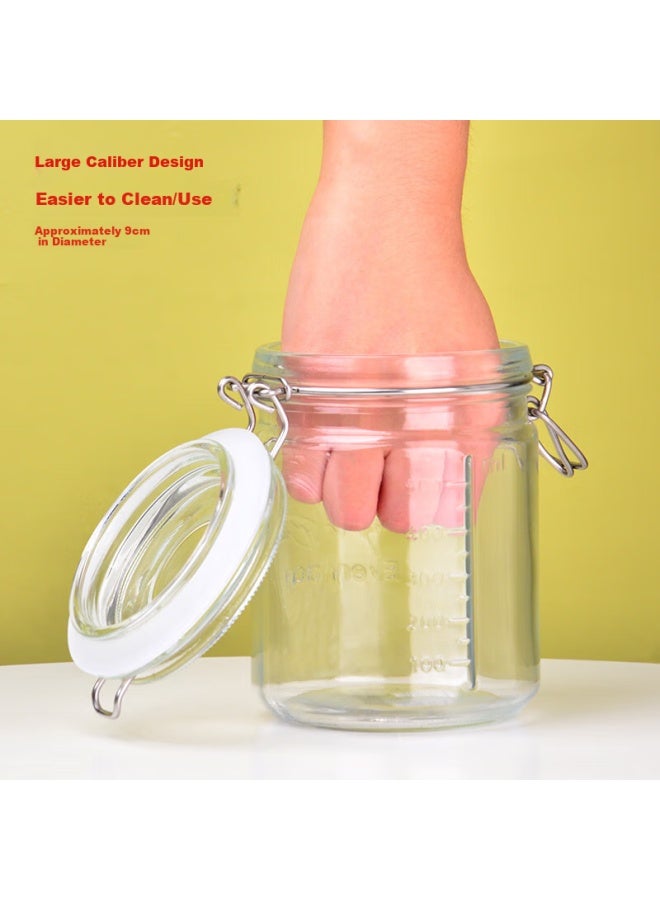 Scybe Glass Sealed Jar Set For Home Use, Wine Container, Pickle Jar, Glass Bottle, Lanshi 800ml, Set Of 2 - Image 4