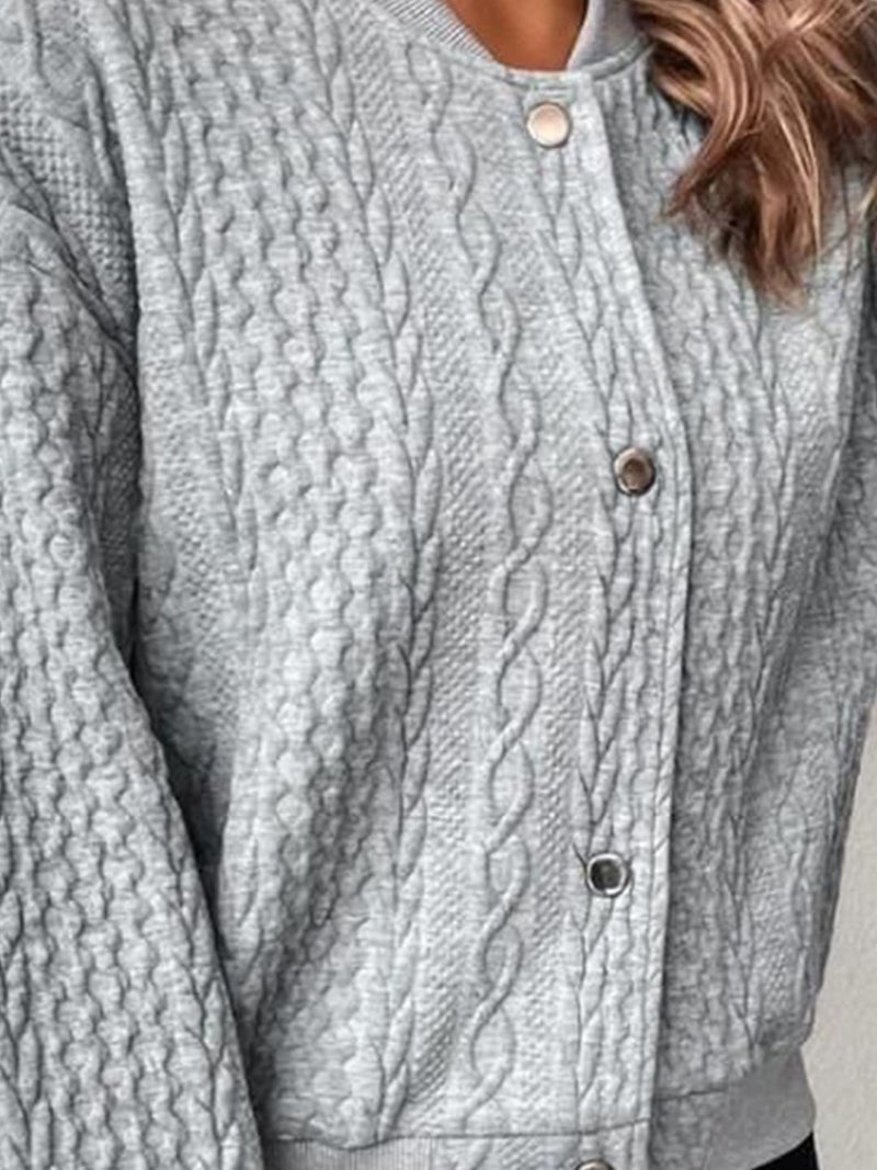 YUNIQEE جاكيتات رمادية من البوليستر بأكمام طويلة - Image 2