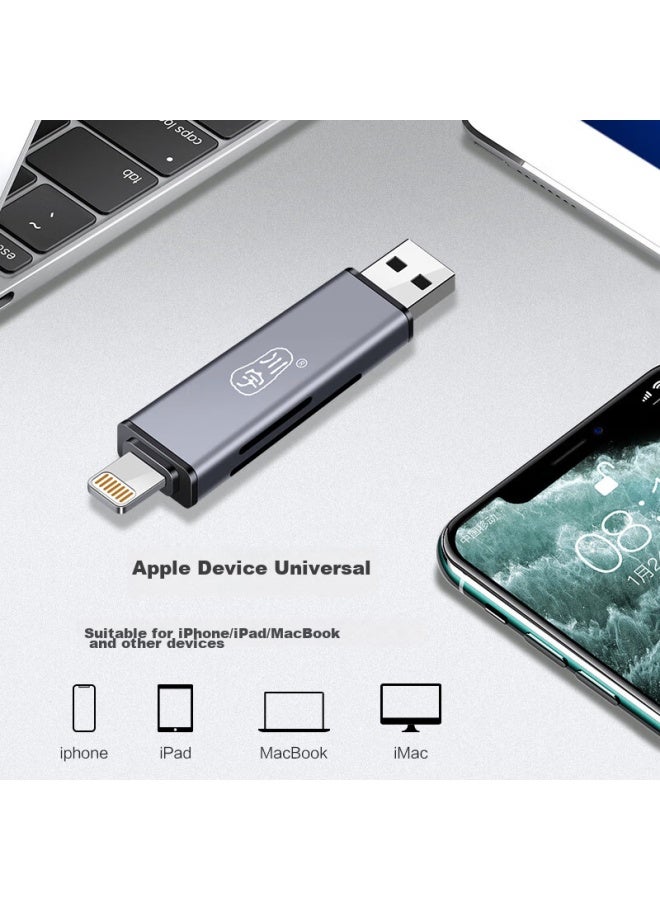 Chuanyu Usb 3.0 Otg Adapter, High-speed Apple Phone Tf/sd Card Reader, Multi-in For Huawei/apple/type-c/computer/camera/car Recorder/drones, Universal - Image 4