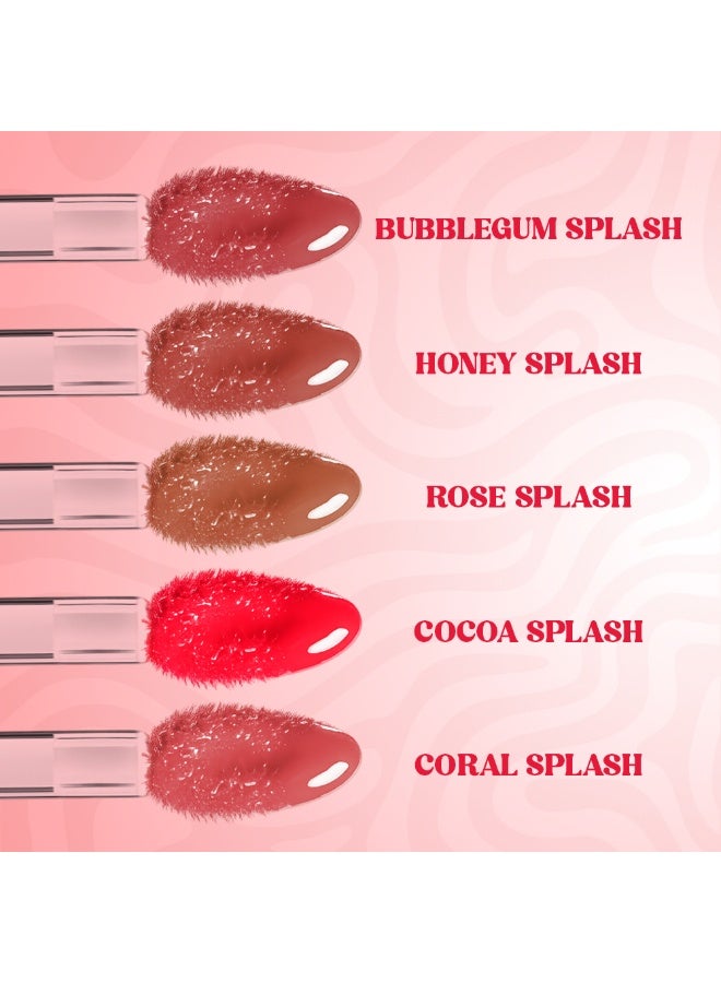 فور إيفر52 Waterlight Hydrating Lip Gloss with High-Gloss Finish Bubblegum Splash - WLG001 - Image 5