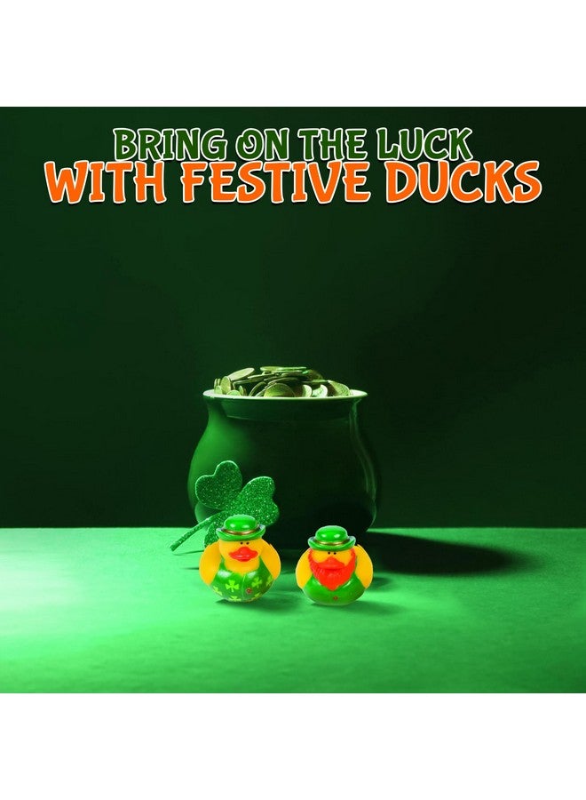 Fun Express One Dozen (12) Irish St. Patrick's Day Rubber Ducks - Image 3