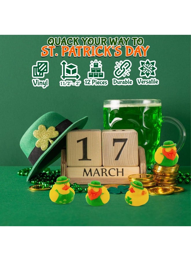 Fun Express One Dozen (12) Irish St. Patrick's Day Rubber Ducks - Image 2