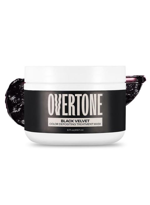 Overtone Color Depositing Semi-Permanent Hair Dye Conditioner - 8 oz For Natural & Color-Treated Hair, Moisturizing Shea Butter & Coconut Oil - Vegan & Cruelty-Free, Vibrant Silver is Stormy Sterling