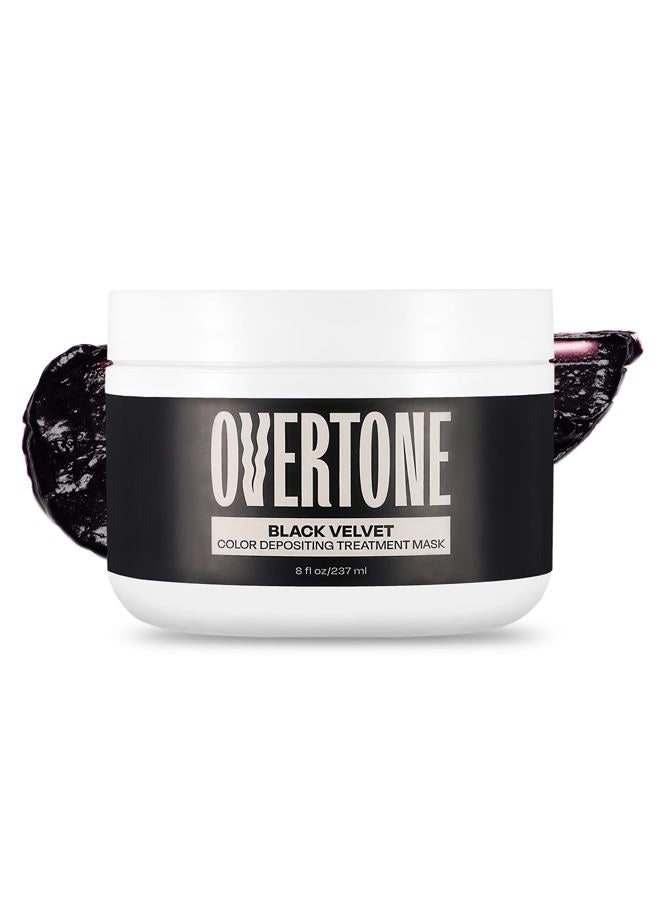 Overtone Color Depositing Semi-Permanent Hair Dye Conditioner - 8 oz For Natural & Color-Treated Hair, Moisturizing Shea Butter & Coconut Oil - Vegan & Cruelty-Free, Vibrant Silver is Stormy Sterling - Image 1