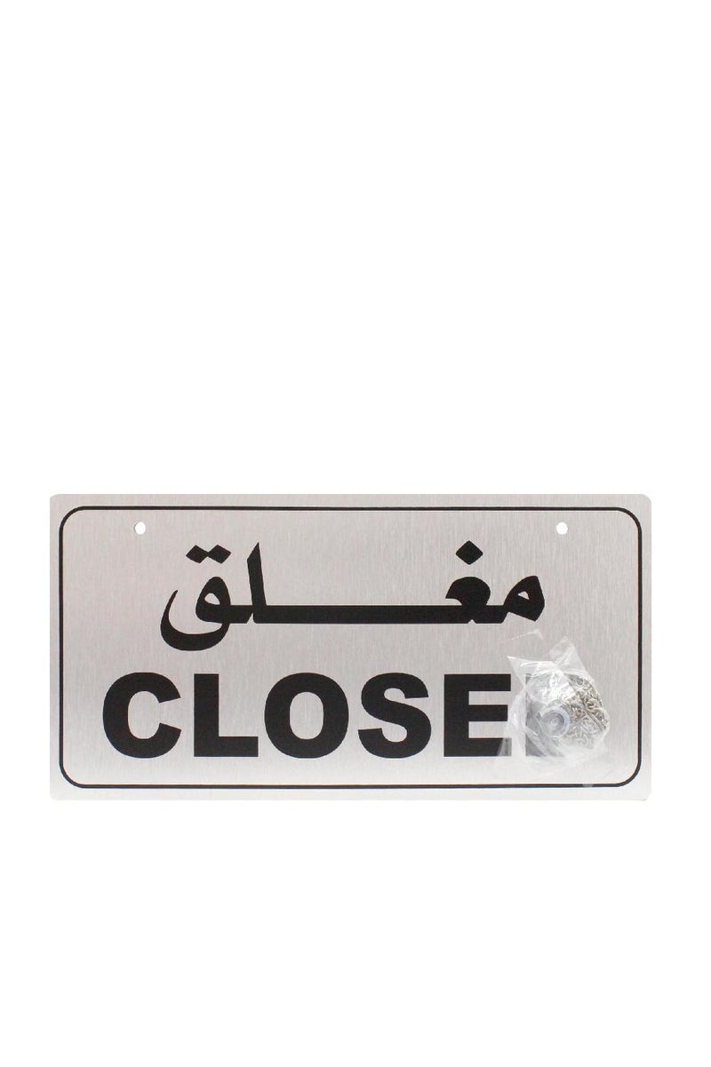 Deflecto Self Adhesive Sign "Open/Closed "Arabic/English - Image 2