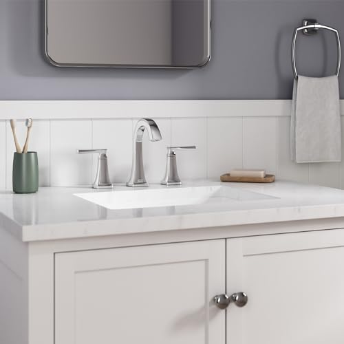 American Standard أمريكان ستاندرد 7426801.002، بيلميد تو-هاندل 8-إنش واسع الحوض للحمام، كروم - Image 4