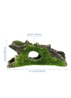 Excefore Aquarium Tree Decoration, 2Pcs Natural Habitat Ornament, Resin Aquarium Tree Decoration, Fish Tank with Hole for Fish Hiding(15 * 5 * 7cm)  - Image 5