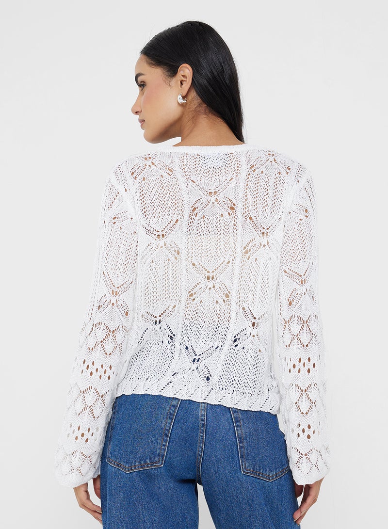 جينجر كارديجان محبوك بتفاصيل فيونكة مفتوحة - Image 2