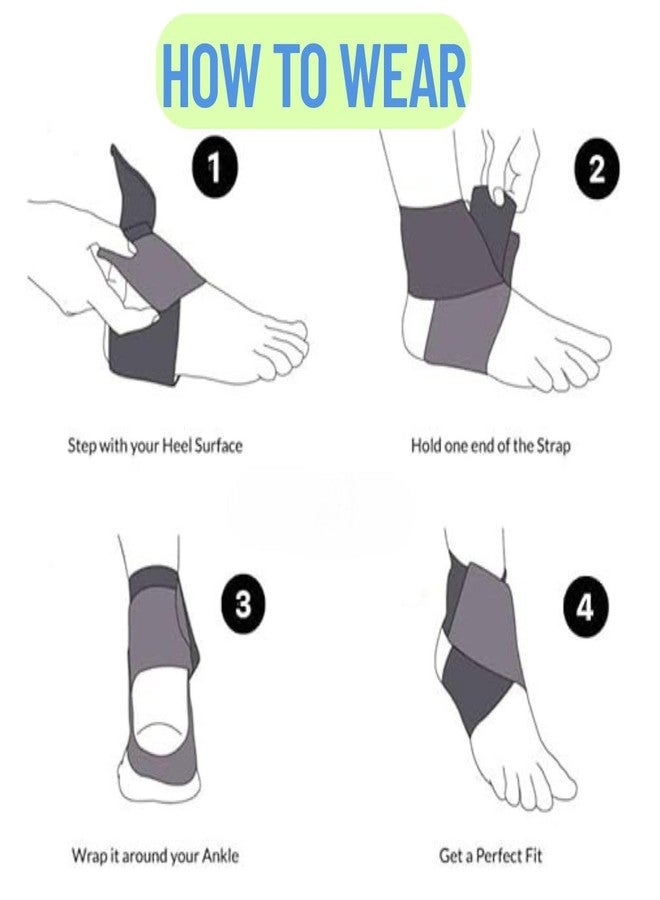 جيرن دعامة الكاحل من جيرن، تصميم مفتوح من الخلف، رباط على شكل الرقم 8، تناسب القدم اليمنى واليسرى للإصابات، واقي للكاحل لتخفيف الألم وتسريع التعافي، المقاس: صغير - Image 2