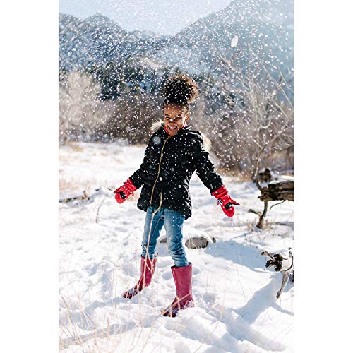 Zelda Matilda Children Toddlers and Baby Mittens Made With Thinsulate,and Fleece - Winter Waterproof Gloves By Zelda Matilda, Black, 3 - 4 Years - Image 4