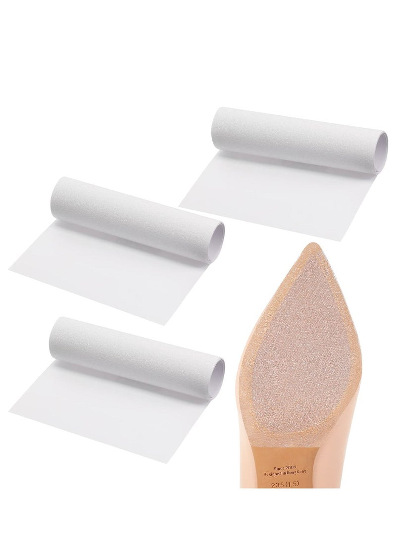 SYOSI 3 Rolls 15.7x5.9 Inch Sole Anti-Slip Sticker Self-Adhesive Sole Protector Sticker Crystal Clear Self-Adhesive Pad Sole Anti-Slip Protective Cover Sole Protector for High Heel Sneakers - Image 1