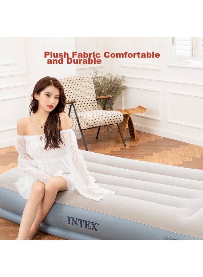 Intex 64116 Electric Pump Inflatable Bed With Pillow, Air Mattress For Home Nap, Car Camping, Tent Pad, Folding Bed Ct1 - Image 2