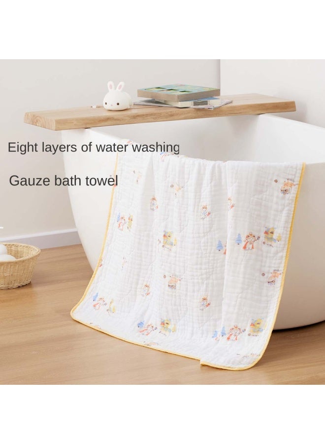 purcotton Recommended By Guo Jingjing】100% 8-layer Thickened Warm Gauze Towel, Soft Bath Swaddle For Children - Image 2