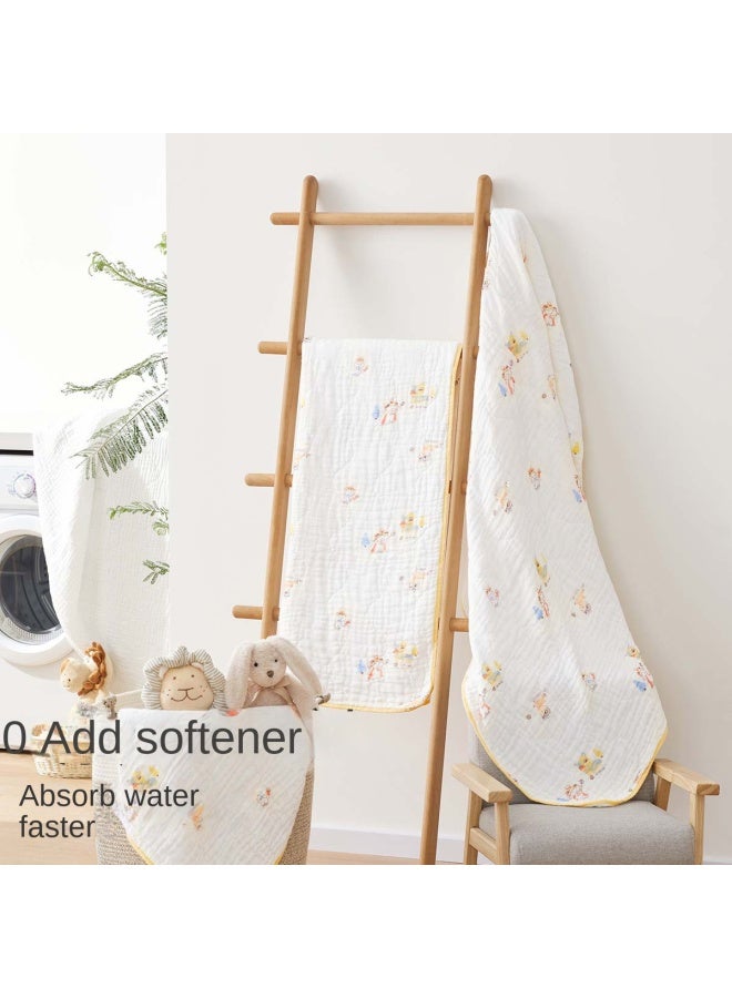 purcotton Recommended By Guo Jingjing】100% 8-layer Thickened Warm Gauze Towel, Soft Bath Swaddle For Children - Image 4