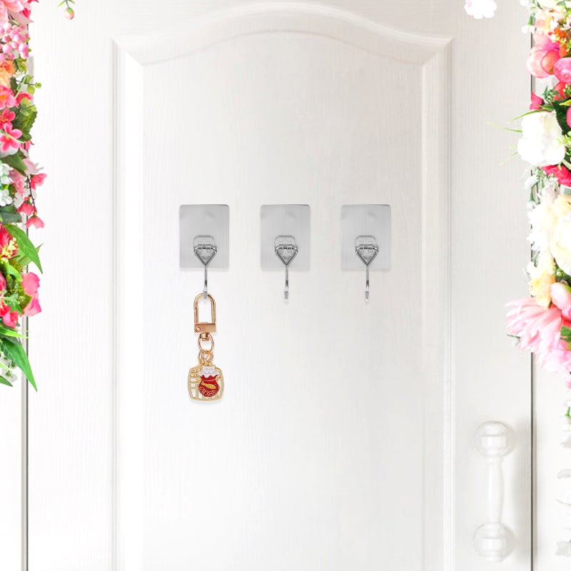 Sturdy Wall Hooks with Strong Adhesive, Perfect for Hanging Clothes and Towels in Any Room - Image 4