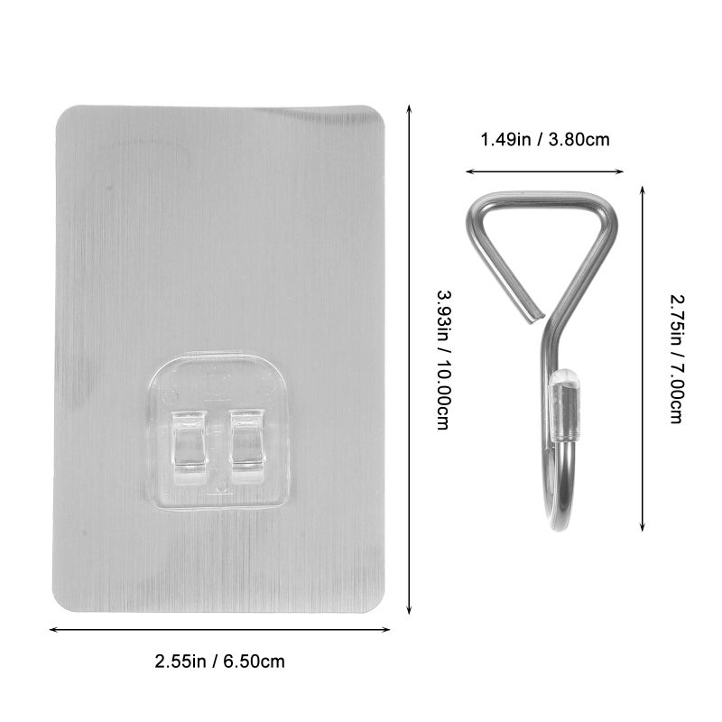 Sturdy Wall Hooks with Strong Adhesive, Perfect for Hanging Clothes and Towels in Any Room - Image 2