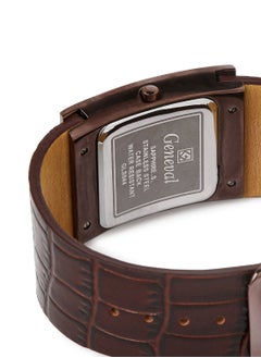 GENEVAL Leather Strap Analog Wrist Watch GLS044GOO - 34mm - Brown  - Image 4