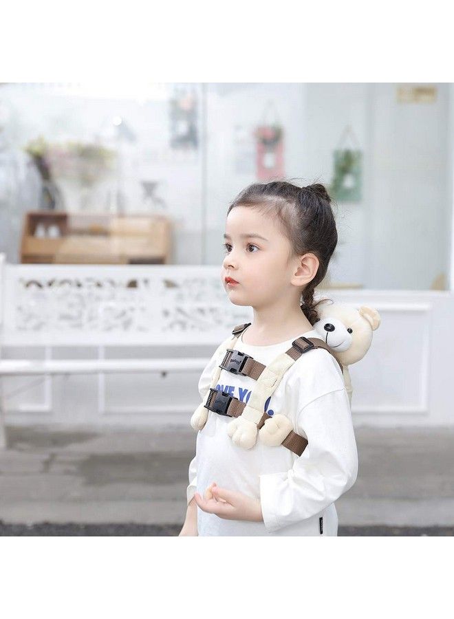 Berhapy 2 In 1 Monkey Toddler Safety Harness Backpack Children Walking Leash Strap (Super Soft Bear) - Image 5