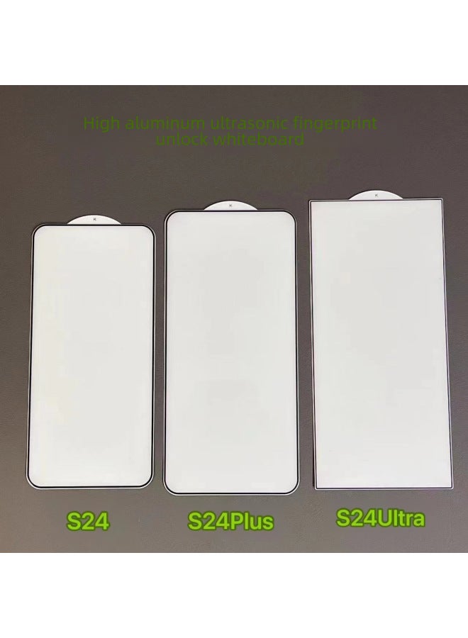 For Samsung S24 Seconds Unlock Anti-peep Film S24ultra Full Screen Screen Unlock With Version S24 Mobile Phone Tempered Film-Color:0.18 HD Peep-proof Unlock [Transparent] [starting From 10 Pieces For A Single Model, Mixed Batch Will Not Be Shipped]]-Size:SA S24Ultra (package Data, Package Fingerprint Unlock)  - Image 5