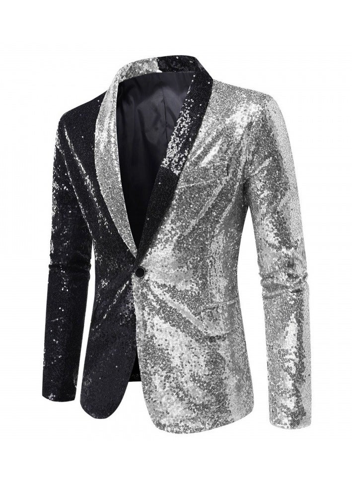 Shougu Color Blocked Sequin Performance Dress Suit  - Image 1