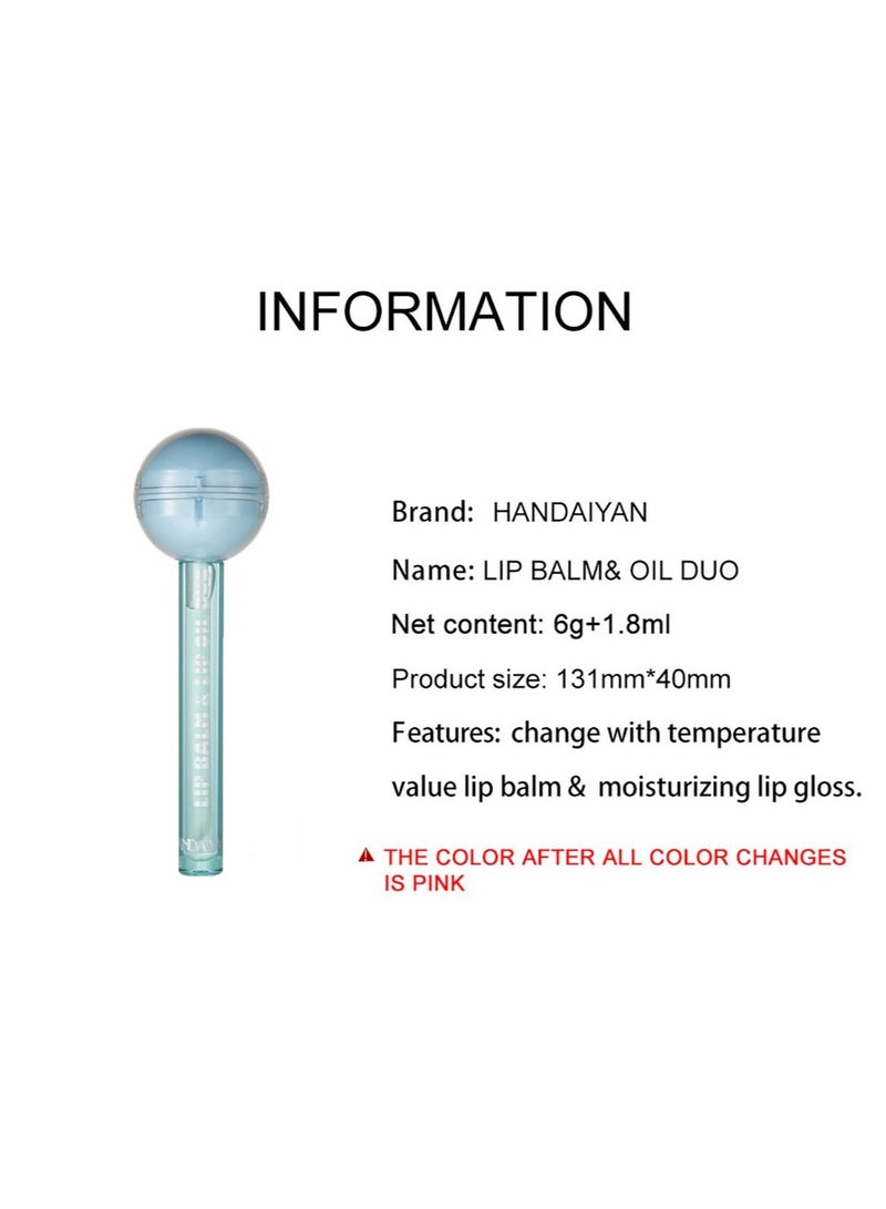 Handaiyan 2 IN 1 Lip Balm and Lip Oil Duo - Image 3