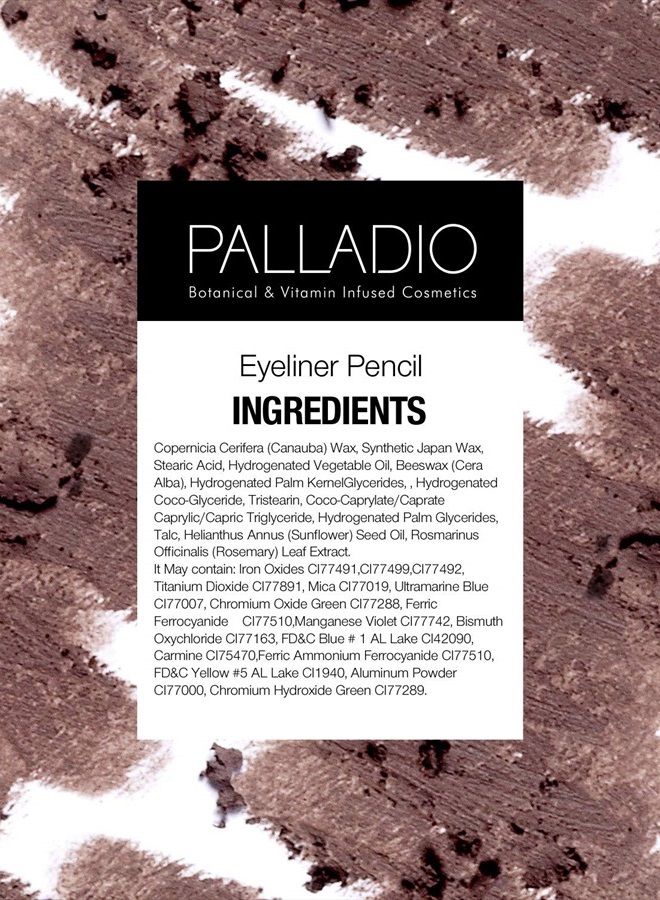 PALLADIO Wooden Eyeliner Pencil, Thin Pencil Shape, Easy Application, Firm yet Smooth Formula, Perfectly Outlined Eyes, Contour and Line, Long Lasting, Rich Pigment, Taupe - Image 5