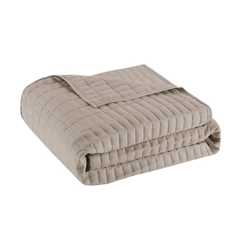 Comfort Spaces Daybed Cover - Luxe Double Sided-Quilting, All Season Cozy Bedding with Bedskirt, Matching Shams, Kienna Taupe 75"x39" 5 Piece - Image 5