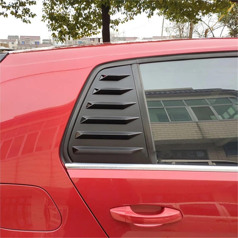 2PCS Compatible with VW Golf MK6 MK7 MK7.5 GTI R 2003-2020 Car Rear Shutter Cover Trim Window Louver Side Vent Trim(Golf 7 Glossy) - Image 3