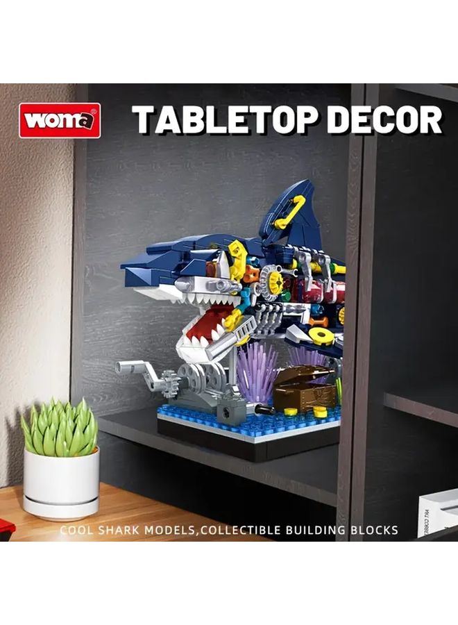 Mechanical Shark Building Set 499 Pcs STEM Educational Ocean Toy Gift - Image 5