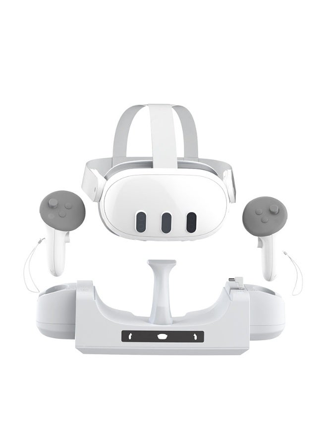 Wall Mountable Grip Contact Charging for Meta Quest 3VR, VR Headset Storage Rack - Image 1