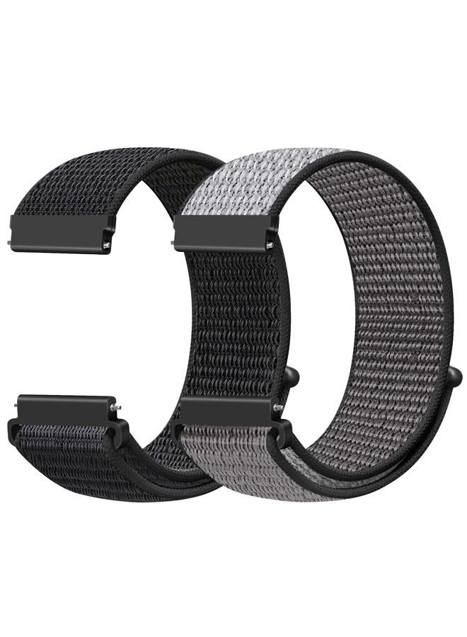 AVOD 22mm Nylon Quick Release Bands Compatible with Samsung Galaxy Watch 3 45mm/Galaxy Watch 46mm/Gear S3 Frontier/Classic/Garmin Venu 3/Venu 2/Vivoactive 4/Fossil Gen 6 44mm Bands for Women Men - Image 1