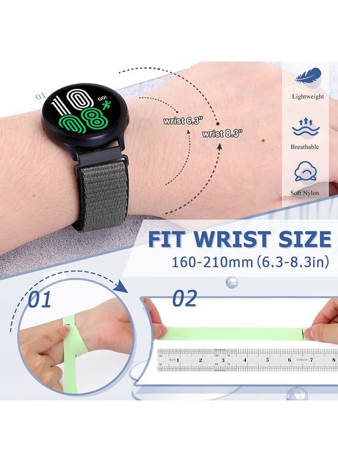 AVOD 22mm Nylon Quick Release Bands Compatible with Samsung Galaxy Watch 3 45mm/Galaxy Watch 46mm/Gear S3 Frontier/Classic/Garmin Venu 3/Venu 2/Vivoactive 4/Fossil Gen 6 44mm Bands for Women Men - Image 5