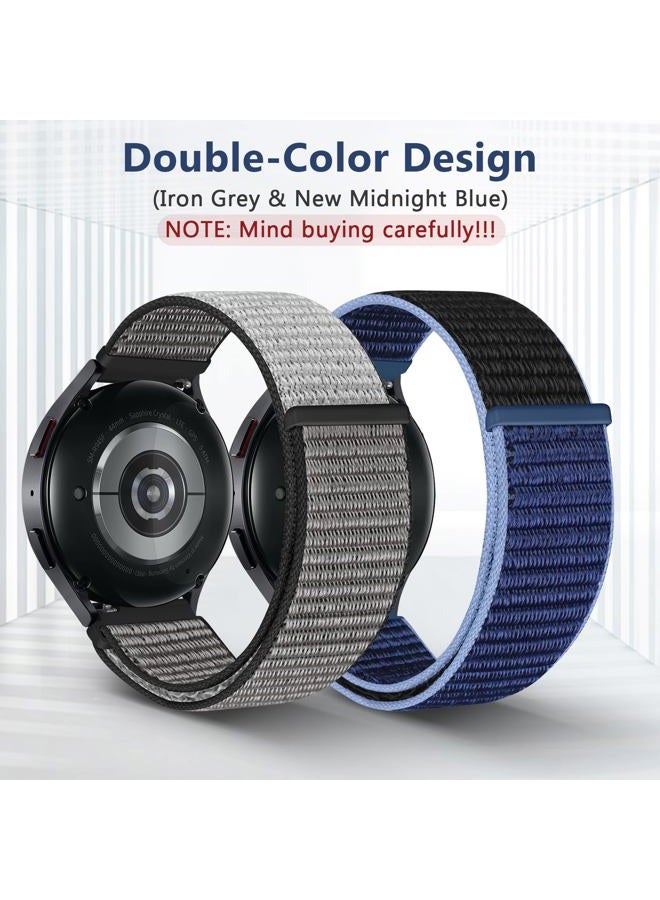 AVOD 22mm Nylon Quick Release Bands Compatible with Samsung Galaxy Watch 3 45mm/Galaxy Watch 46mm/Gear S3 Frontier/Classic/Garmin Venu 3/Venu 2/Vivoactive 4/Fossil Gen 6 44mm Bands for Women Men - Image 2