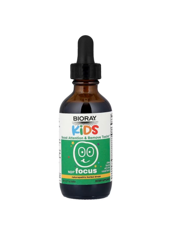 BIORAY Kids, NDF® Focus, Citrus, 2 fl oz (59 ml) - Image 2