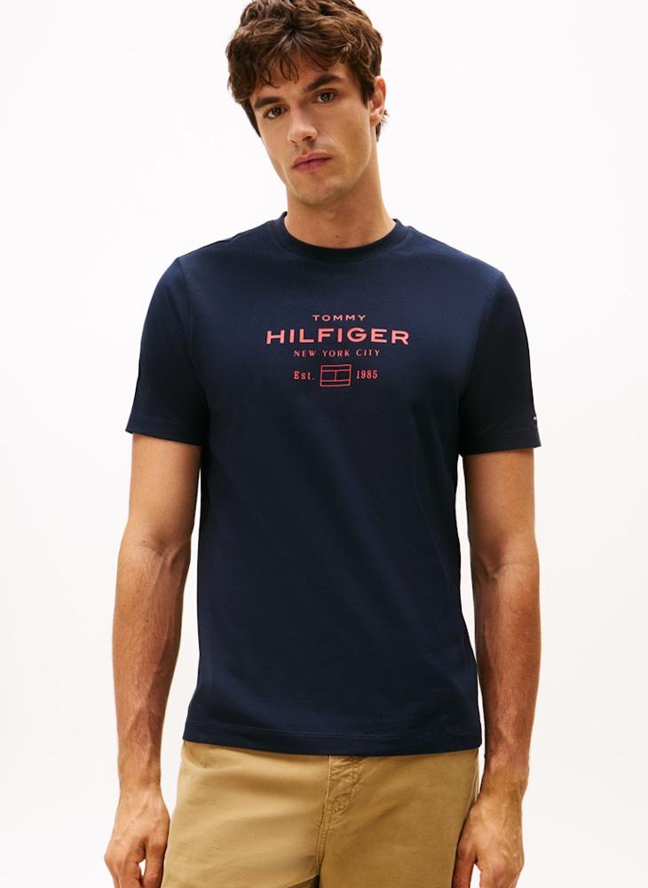 TOMMY HILFIGER Graphic Logo Crew Neck T-Shirt - Image 1