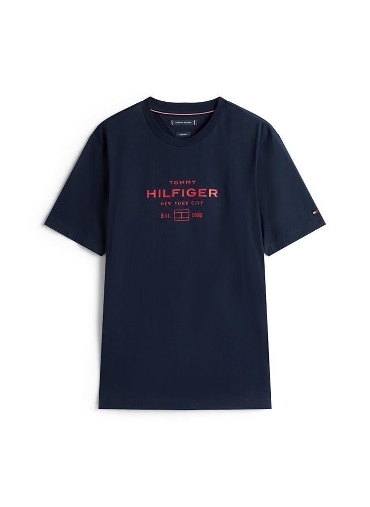 TOMMY HILFIGER Graphic Logo Crew Neck T-Shirt - Image 5