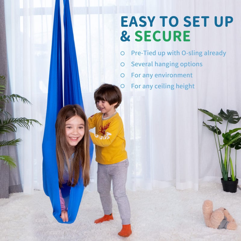 OUTREE Sensory Swing for Kids with 360° Swivel Hanger, Indoor Therapy Swing Great for Autism, ADHD, Sensory Processing Disorder, and Autistic Children - Image 5