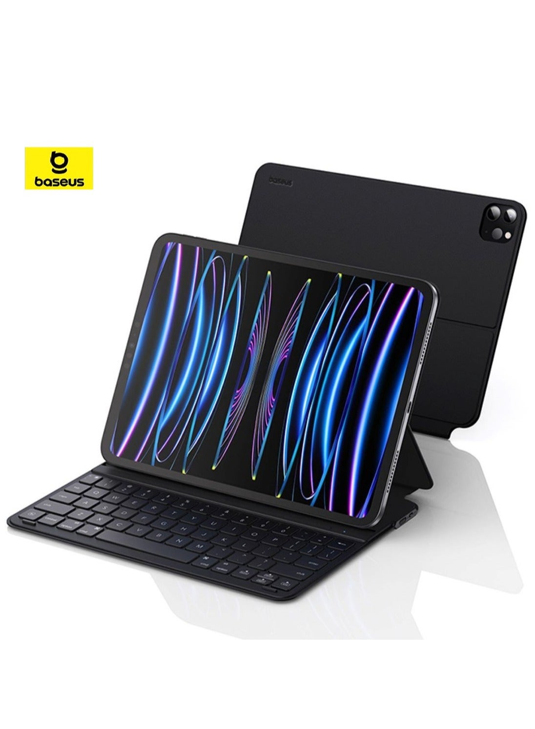 Magnetic Keyboard Case for iPad Air4/Air5 10.9″ /Pad Pro (2018/2020/2021/2022) 11″ Bluetooth 5.3V Detachable Keyboard Case for iPad 10th Gen, Ultra Thin and Long Lasting Battery Life 150 Hours Black