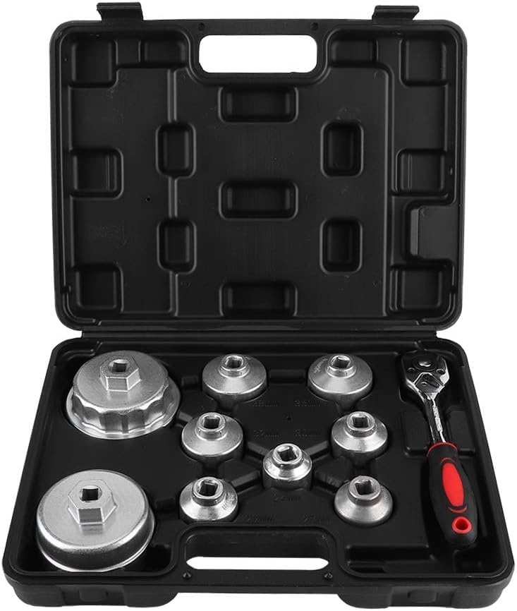 Shonee Oil Filter Socket Set, 10PCS Oil Filter Wrench Set 24mm,27mm,29mm,30mm,32mm,36mm,38mm,64mm. Filter Removal Tool for Toyota,BMW, Mercedes, VW - Image 3