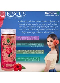 Herbtoniq 100% Natural Aloe Vera Leaves Bedda Nut And Hibiscus Flower Powder For Hair Pack And Face Pack (450G)  - Image 5