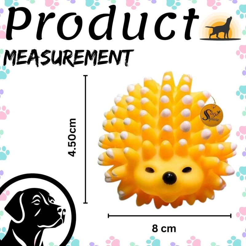 Sage Square Squeaky Porcupine: Fun, Engaging & Durable for Dogs & Cats, Satisfies Chewing & Play Instincts, Interective Toy, Keep Your Pet Entertained, Stressfree and Happy - Image 3
