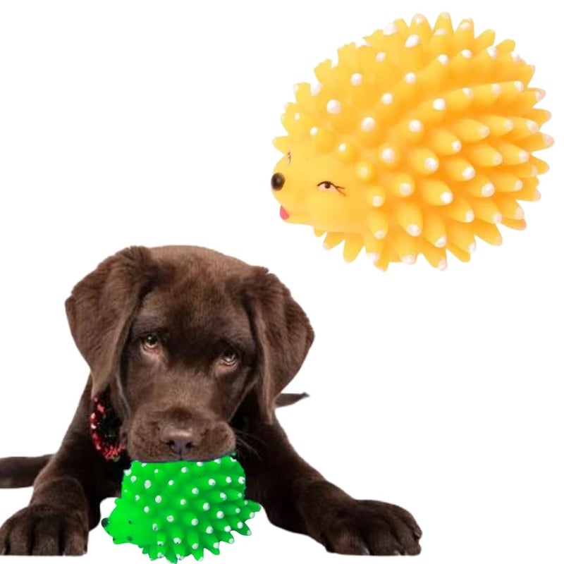 Sage Square Squeaky Porcupine: Fun, Engaging & Durable for Dogs & Cats, Satisfies Chewing & Play Instincts, Interective Toy, Keep Your Pet Entertained, Stressfree and Happy - Image 1